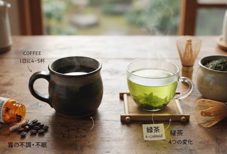 コーヒーをやめて緑茶にした理由と、その後に起きた4つの変化
